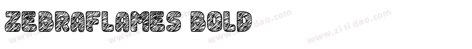 ZebraFlames Bold字体转换